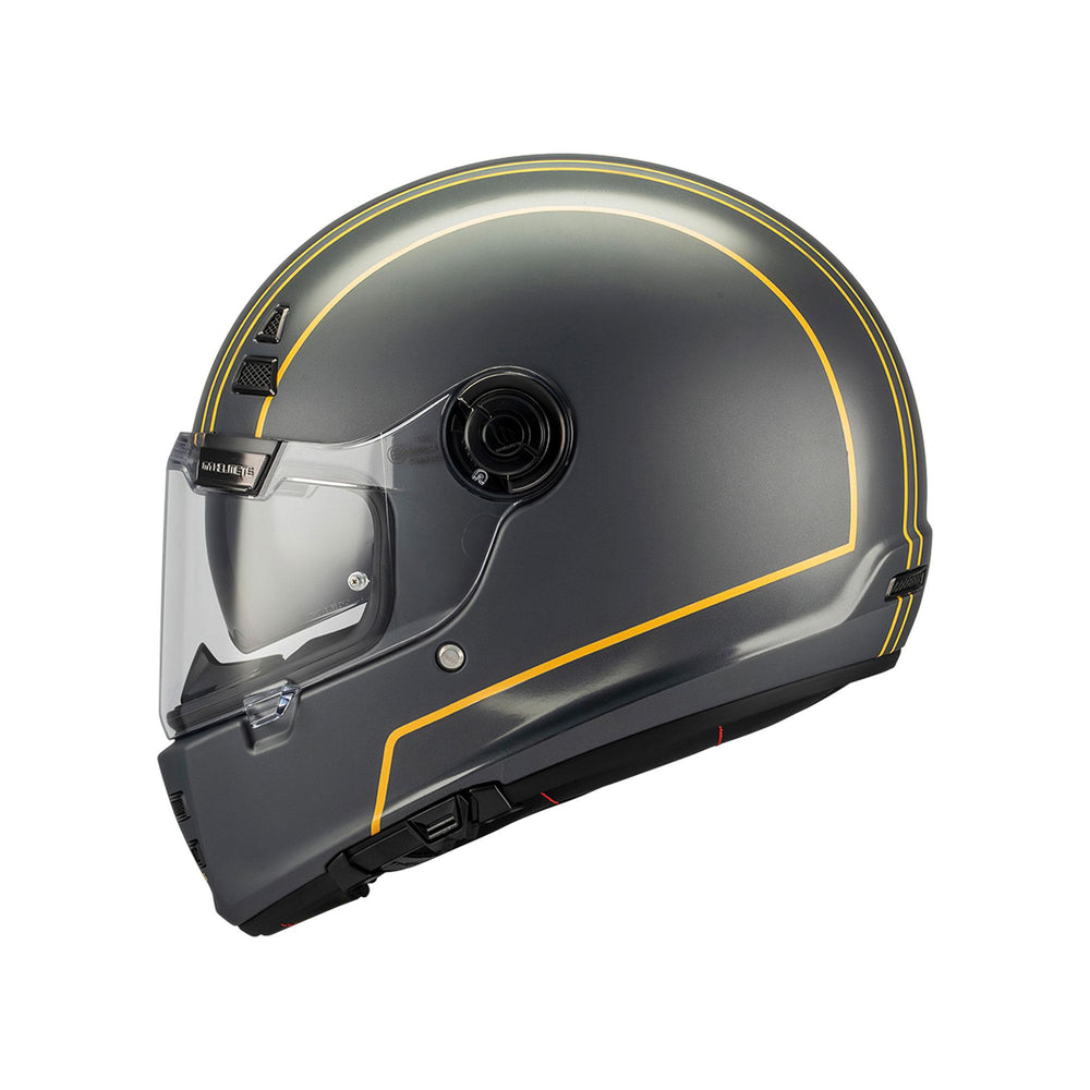 MT Jarama SV Wild C2 Motorcycle Helmet Matt Gloss Black Ora