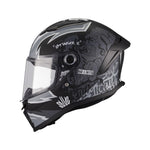 MT Stinger 2 Youth Tagger B2 Motorcycle Helmet Matt Black Grey