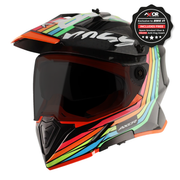 Axor X-Cross Adventure Helmet - Black/Grey Gloss
