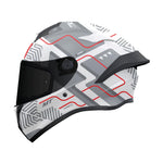 MT Targo S Brik D2 Gloss Motorcycle Helmet White