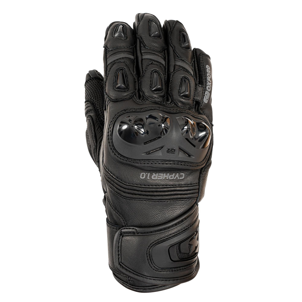 Oxford Cypher 1.0 Short Leather Men's Gloves Stealth Black