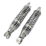Bike It 325mm Fork To Fork Chrome Twin Shock Absorbers