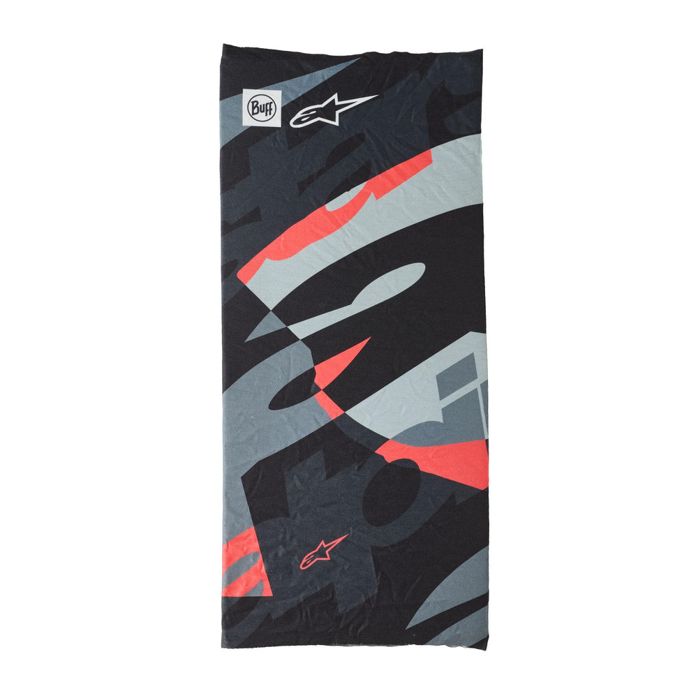 Alpinestars Buff Mogress Neck Tube Black Camo Red Fluo