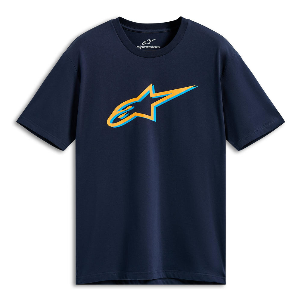 Apinestars Ageless Shadow CSF T-Shirt Navy Orange