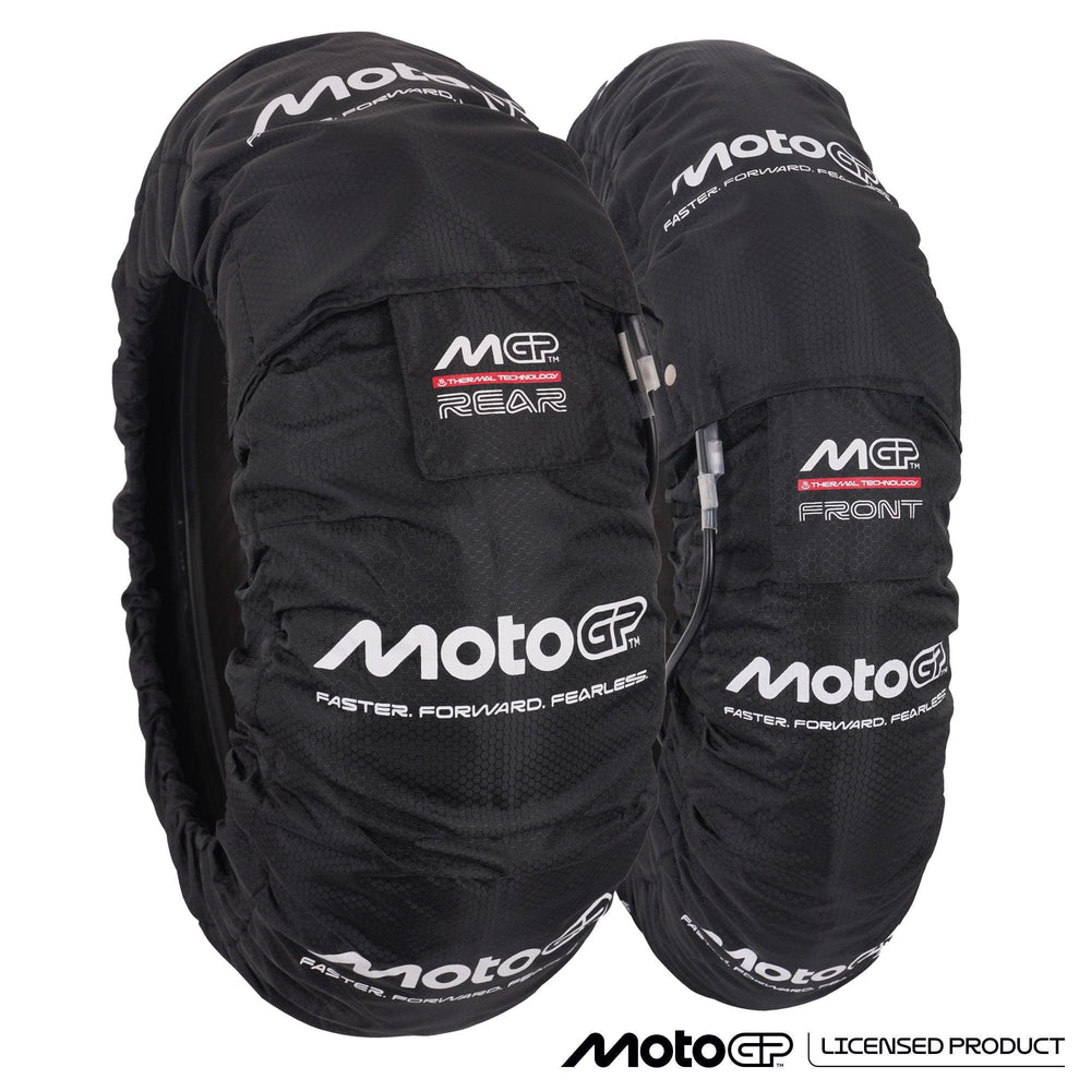 MotoGP Tyre Warmer Set For Front 120/70-17" & Rear 200/55-17" With UK 3 Pin Plug