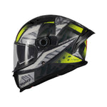 MT Braker Fury C6 Gloss Motorcycle Helmet Fluo