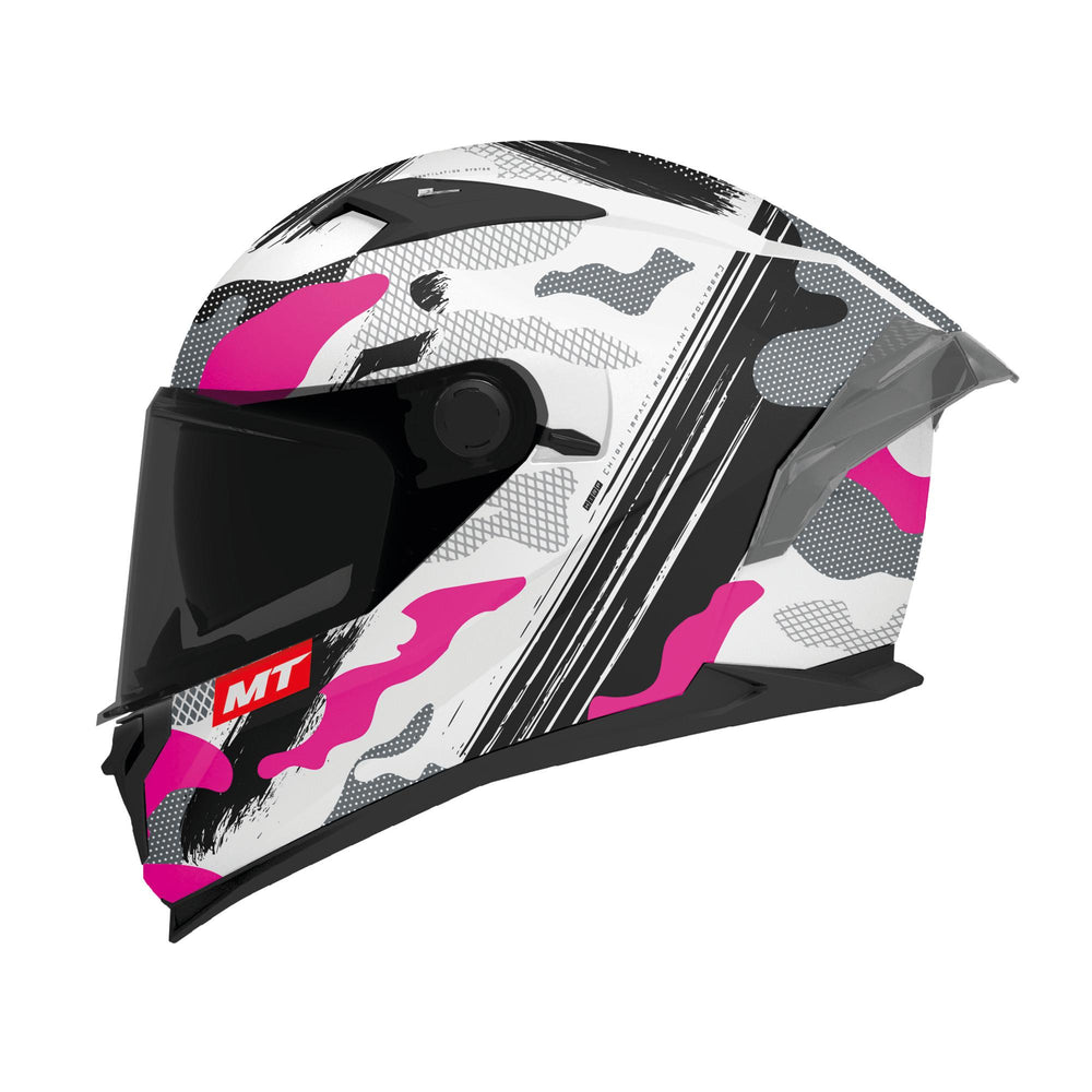 MT Braker Crossover A8 Matt Motorcycle Helmet Pink