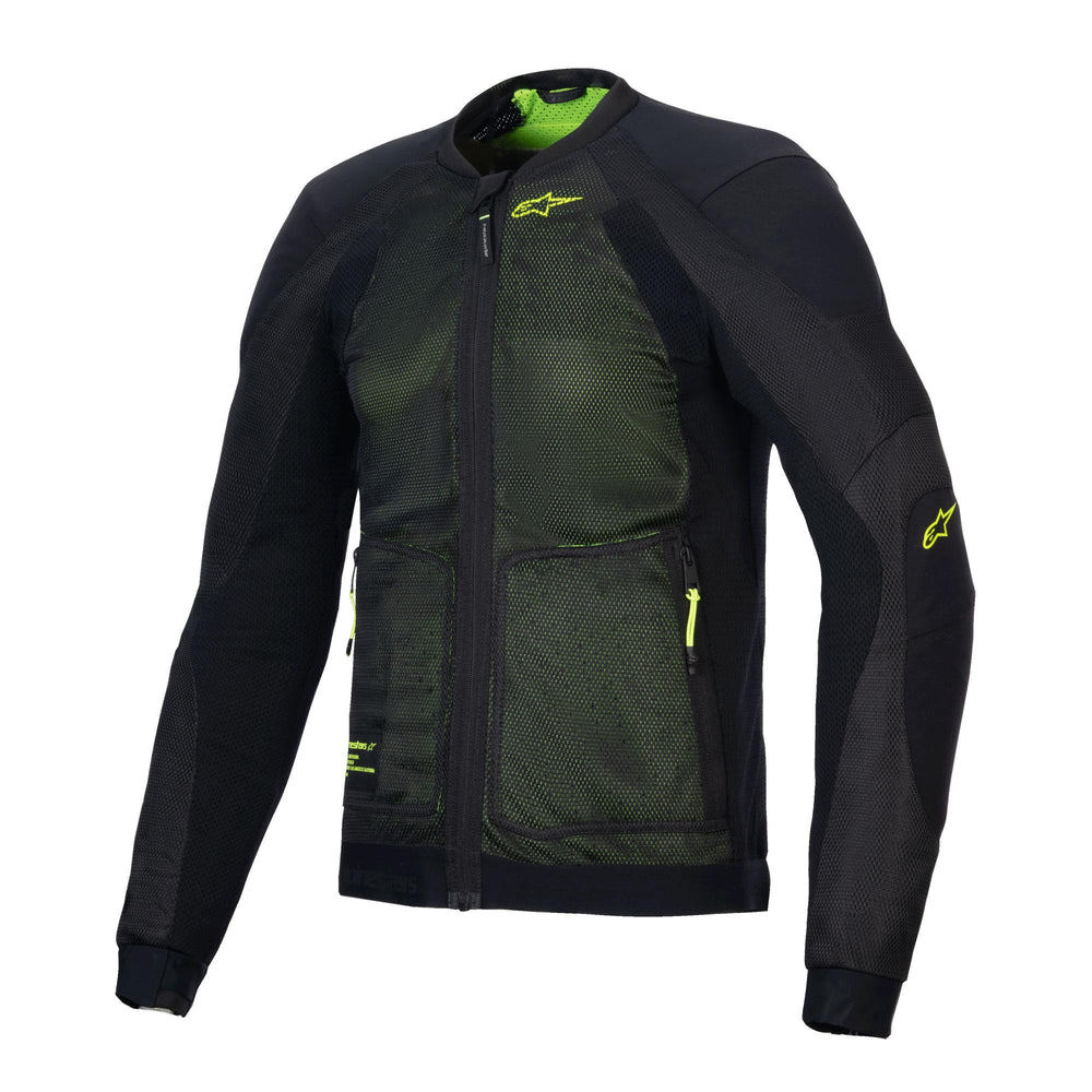 Alpinestars Troop-Air Jacket Black Yellow Fluo