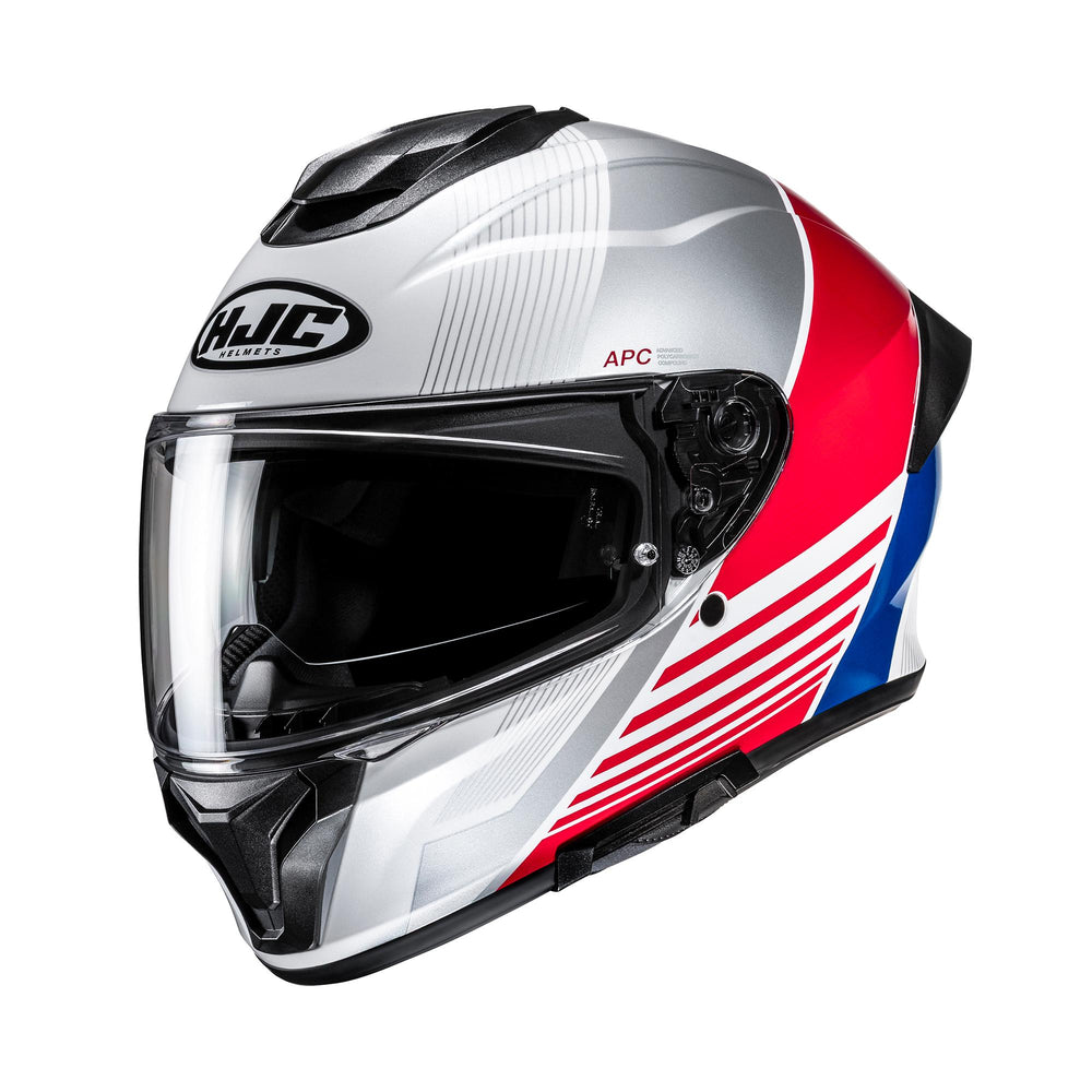 HJC C71 Morix MC21 White Blue Red  Motorcycle Helmet