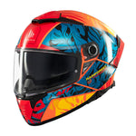 MT Thunder 4 SV Rainforest C4 Gloss Motorcycle Helmet Orange