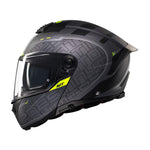MT Atom 2 Destiny C2 Matt Motorcycle Helmet Black/Fluo