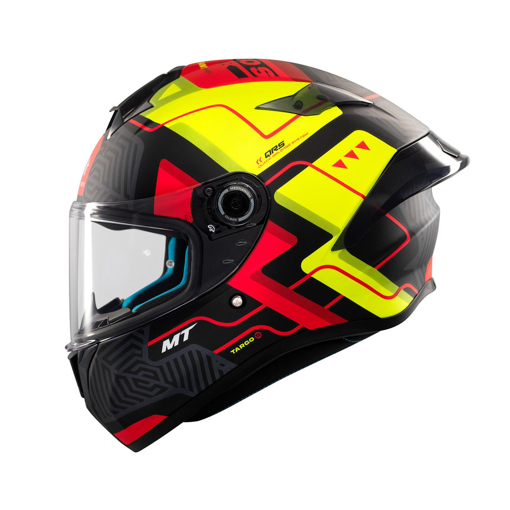 MT Targo S Brik C3 Matt Motorcycle Helmet Fluo