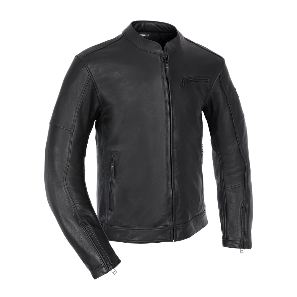 Oxford Henlow Leather Men's Jacket Black