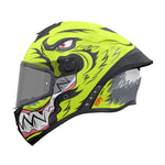 MT Targo S Toby C3 Motorcycle Helmet Matt Fluo Yellow