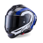 Alpinestars Supertech R10 Arius Helmet ECE06 Black White Blue Glossy