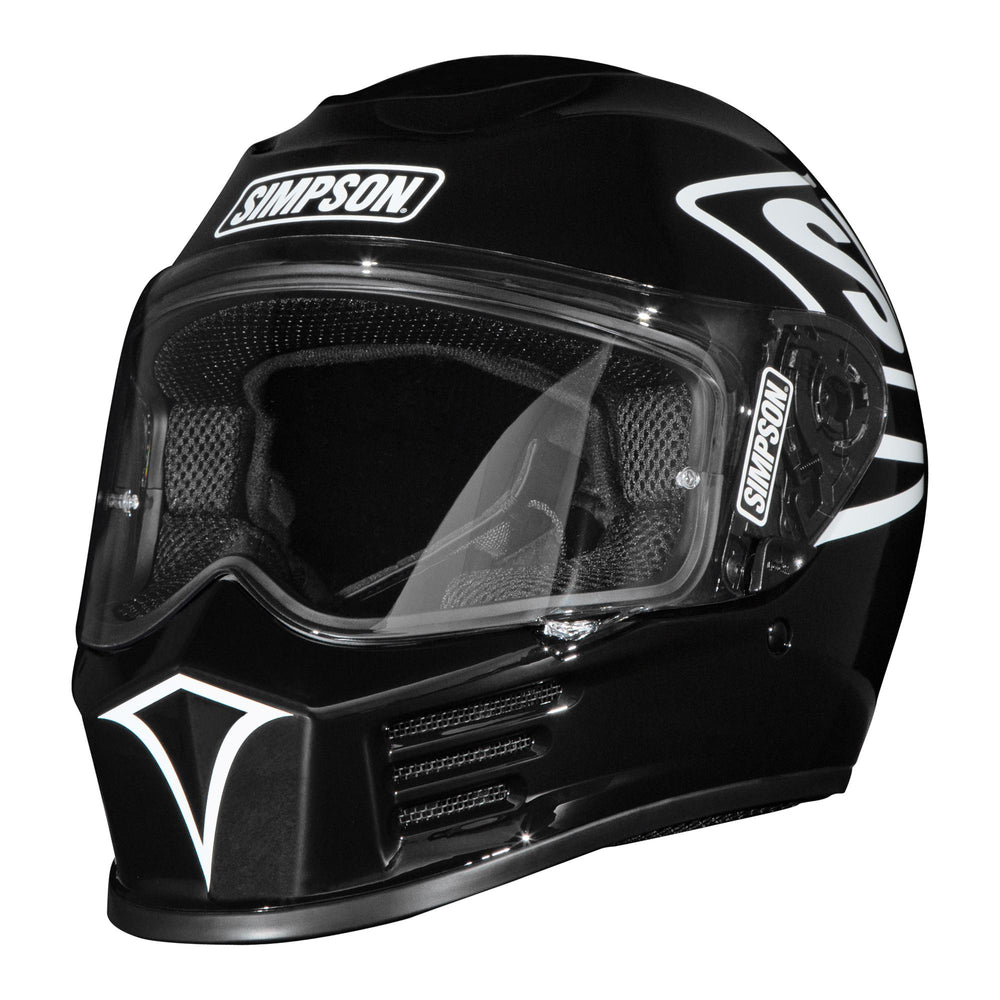 Simpson Speed 12 O'Clock Motorcycle Helmet Black