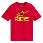 Alpinestars Ride 4.0 CSF T-Shirt Red Hi Vis Yellow Black