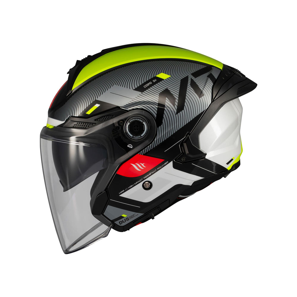 MT Cosmo Silence B3 Gloss Motorcycle Helmet Fluo