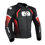 Oxford Nexus 1.0 Leather Men's Jacket Black/Red