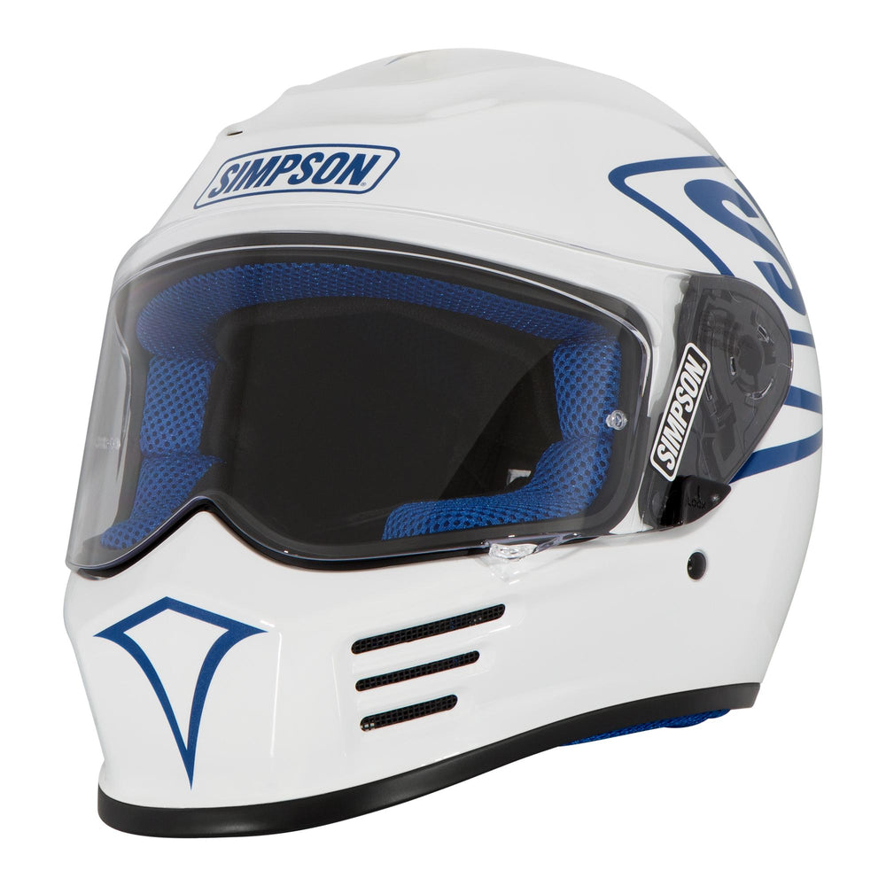 Simpson Speed 12 O'Clock Motorcycle Helmet Pearl