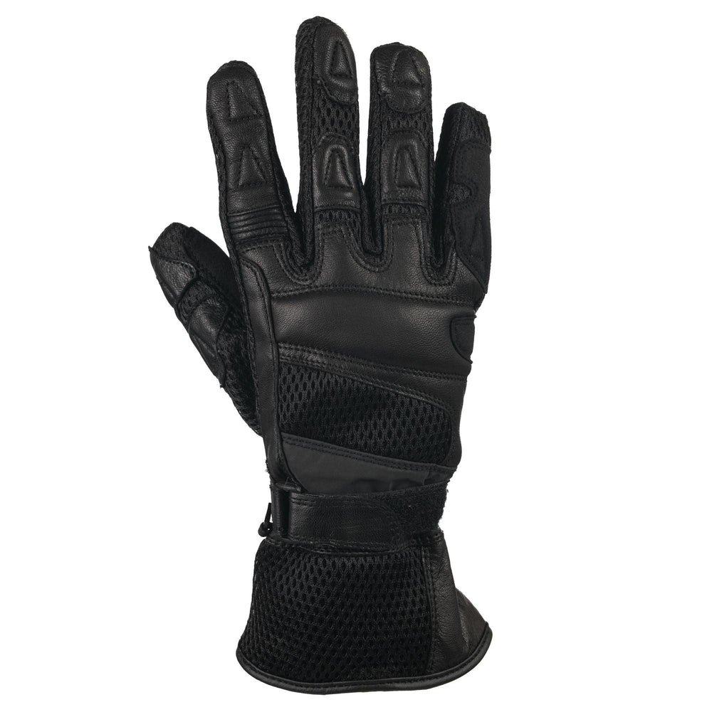 Bike It  "Triple Black Air" Summer Motorcycle Glove