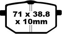 EBC FA Series Organic Brake Pads For Yamaha XT 600 1987-1990 Front