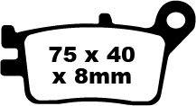 EBC FA Series Organic Brake Pads For Honda NX 250 1989-1994 Rear
