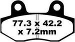 EBC SFA Series Organic Scooter Brake Pads For Keeway Agora 50 4T 2011-2012 Front