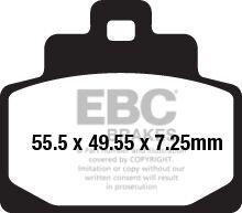 EBC SFA-HH Series Sintered Scooter Brake Pads For Vespa GTS 300 HPE ABS 2023-2024 Rear