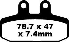 EBC SFA Series Organic Scooter Brake Pads For Aprilia Atlantic 500 2002-2004 Front