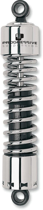 Progressive Suspension 412 Series Shocks For Harley Davidson FLH 1868 ABS 2021 318.00 mm (12.50") - Chrome