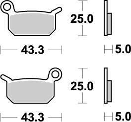 Moto Master Nitro Brake Pads For Cobra Moto CX 50 JR 2015-2017 Front & Rear