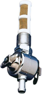 Drag Specialties 3 8" NPT Fuel Petcock For Harley Davidson XL 900 1957-1959 - Chrome Gold White