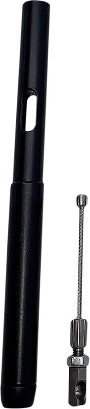 Fat Baggers Inc. EZ Install Clutch Cable Extension For Harley Davidson FLFBS 1868 2021-2024 +10 cm (4") - Black Silver