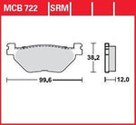 TRW SRM Series Sintered Brake Pads For Yamaha XP 500 T-Max 2001-2003 Rear