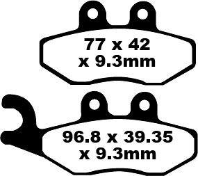 EBC SFA-HH Series Sintered Scooter Brake Pads For Vespa 946 125 ABS 2013-2015 Front