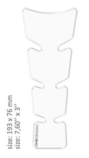 Onedesign Resin/Soft Touch Tank Pad For Yamaha YZF-R1 1000 1998-2014 - Clear