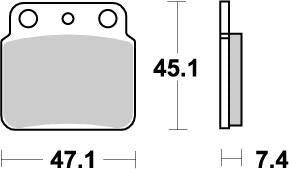 Moto Master Nitro ATV Brake Pads For Arctic Cat Textron 400 2X4 2004-2008 Rear