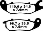 EBC SFA Series Organic Scooter Brake Pads For Honda ANF 125 Innova 2007-2011 Front