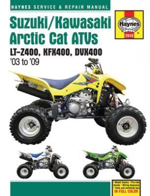 Haynes Service Manual For Arctic Cat Textron 400 2X4 2007-2008