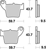 Moto Master Nitro Brake Pads For Honda CR125 2002-2007 - Rear