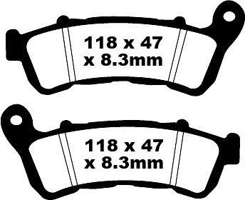 EBC SFA-HH Series Sintered Scooter Brake Pads For Honda FES 125 S-Wing ABS 2007-2012 Front