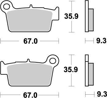 Moto Master Nitro Brake Pads For TM CC 250FI 2019 - Rear