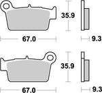Moto Master Nitro Brake Pads For TM CC 250FI 2019 - Rear