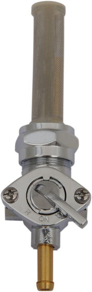Drag Specialties Fuel Petcock For Harley Davidson FL 1200 1975-1977 Downward - Chrome Gold