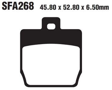 EBC SFA Series Organic Scooter Brake Pads For Yamaha EW 50 Stunt 2000-2006 Front