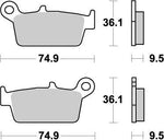 Moto Master Nitro Brake Pads For Honda CR125 1987-2001 - Rear
