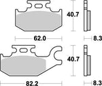 Moto Master Nitro ATV Brake Pads For Suzuki LT-A 400 2X4 2008 Front Left