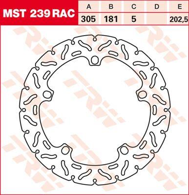 TRW Contoured Fixed Brake Disc For BMW K 1200 LT ABS 1999 Front