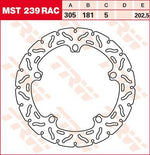 TRW Contoured Fixed Brake Disc For BMW K 1200 LT ABS 1999 Front